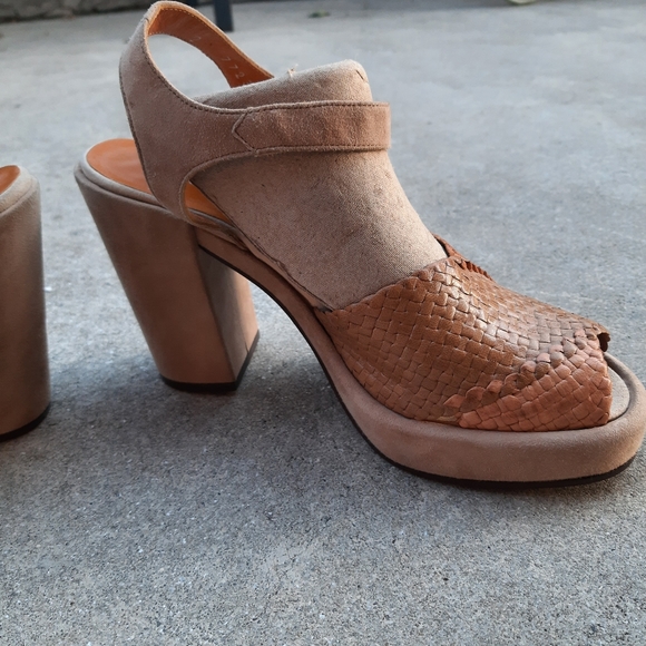 Stephane Kelian, Made in France, Braided Leather Platform Sandal, Luxury, SZ 9 - Picture 6 of 16